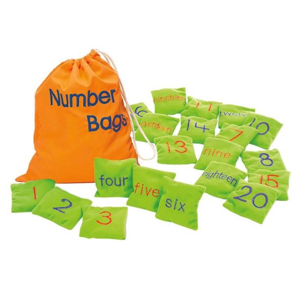 20 Numbers and Number words Learning Educational Cushions